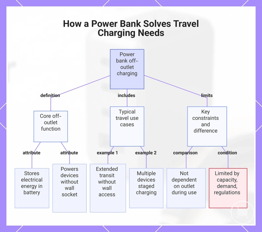 How a Power Bank Solves Travel Charging Needs