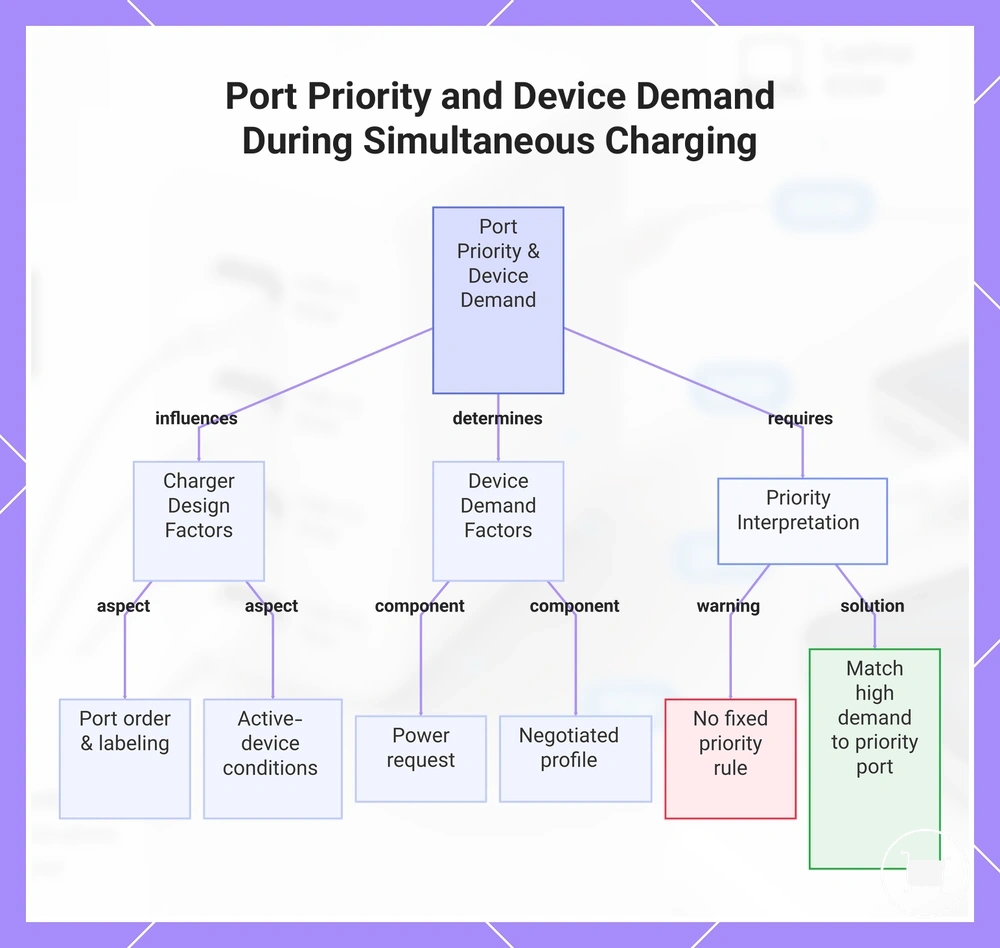 Port Priority and Device Demand During Simultaneous Charging