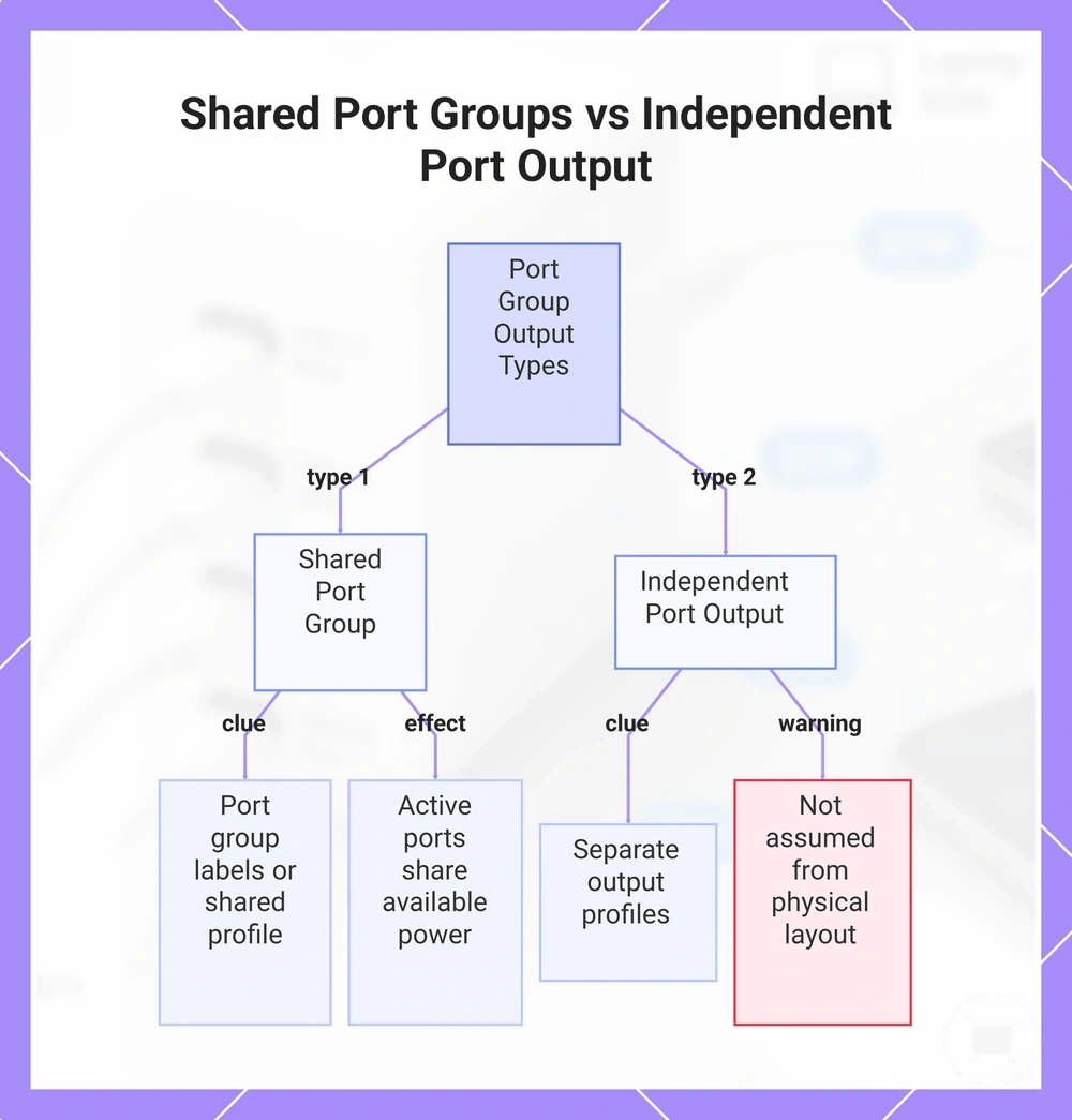 Shared Port Groups vs Independent Port Output