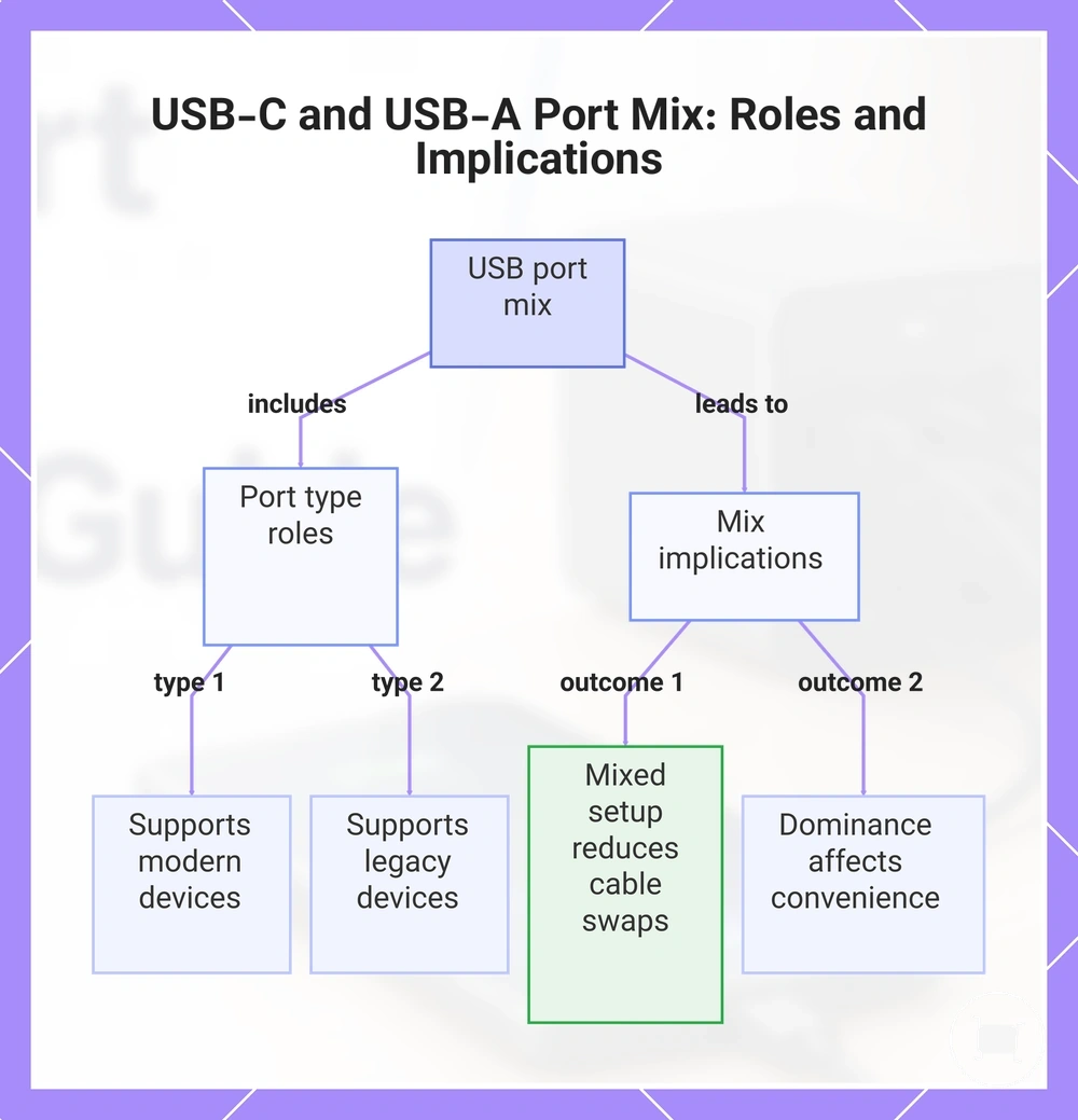 USB-C and USB-A Port Mix: Roles and Implications