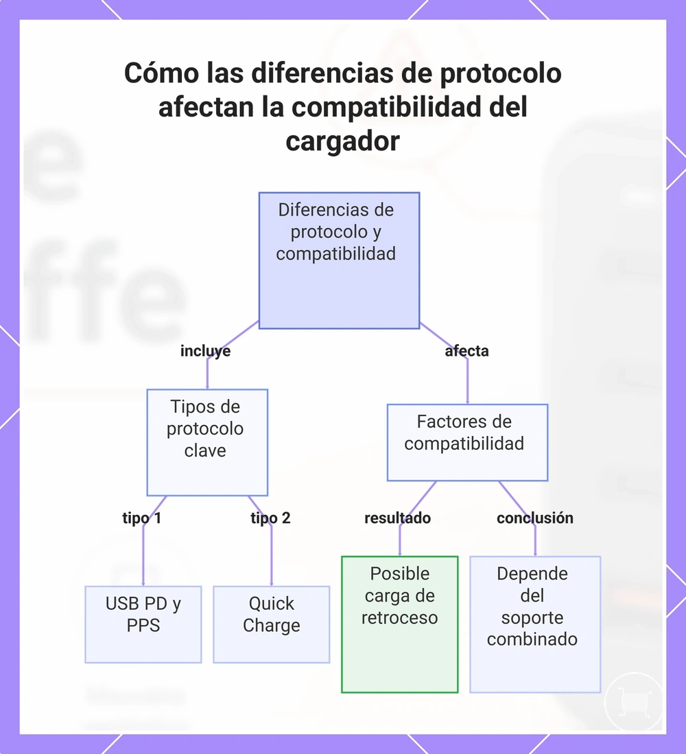 Cómo las diferencias de protocolo afectan la compatibilidad del cargador