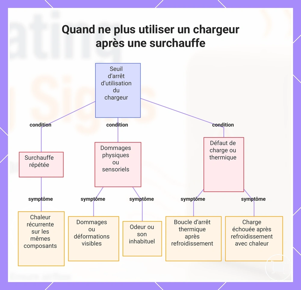 Quand ne plus utiliser un chargeur après une surchauffe