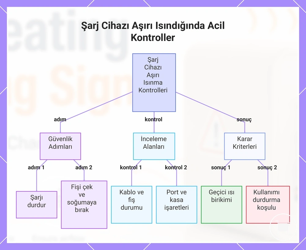 Şarj Cihazı Aşırı Isındığında Acil Kontroller