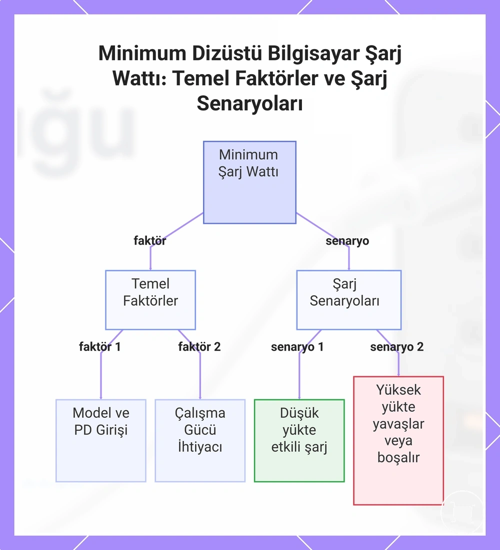Minimum Dizüstü Bilgisayar Şarj Wattı: Temel Faktörler ve Şarj Senaryoları